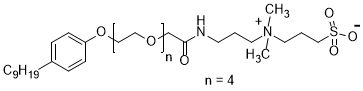 Figure 2: typical structure of zwitterionic surfactant