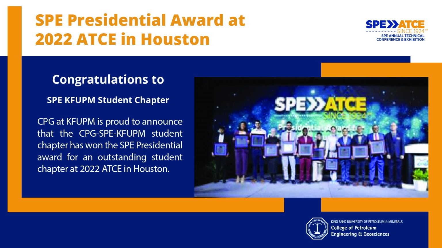 SPE Presidential Award 2022 CPG